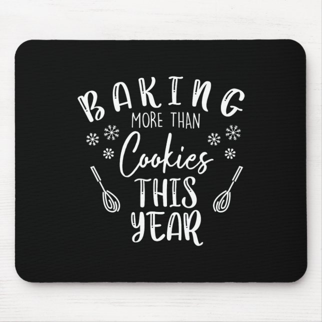 Mousepad Fazendo Mais Que Cookies Este Ano Grávida De Natal (Frente)
