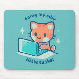 Mousepad Fazendo minhas tarefas pequenas do Bobo
