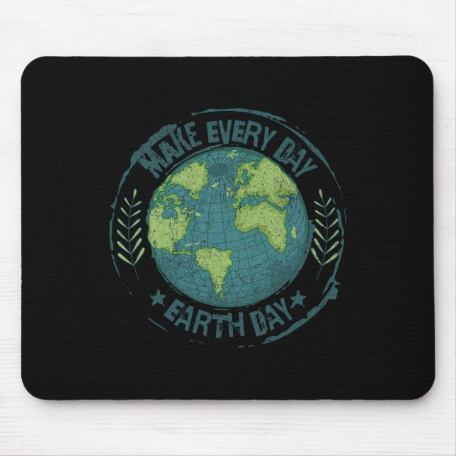 Mousepad Fazer com que todo dia o dia da Terra o clima ambi (Frente)