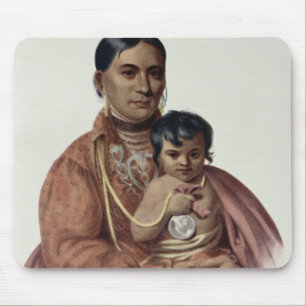 Mousepad Fazer-Hon-Vai, uma mulher de Osage