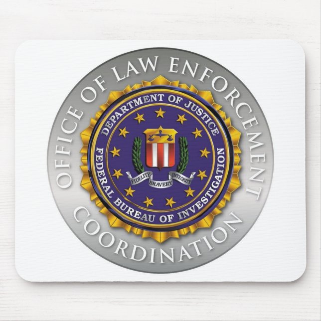Mousepad FBI Office of Law Enforcement (Frente)