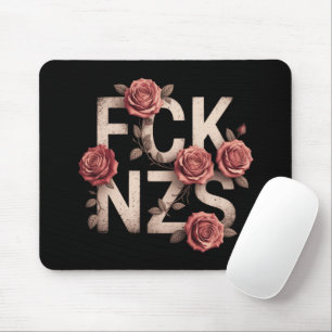 Mousepad FCK NZS Floral Contra a Direita Sem Nazistas Lgbtq