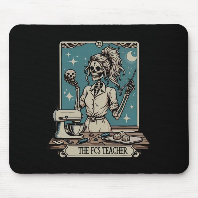 Mousepad Fcs Professora Skeleton Halloween Family E Consumi (Frente)