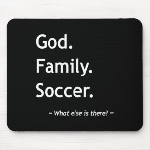 Mousepad Fé Cristã Cristianismo Deus Família Futebol 