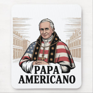 Mousepad Fé Cristã da Igreja Católica do Papa Leão American