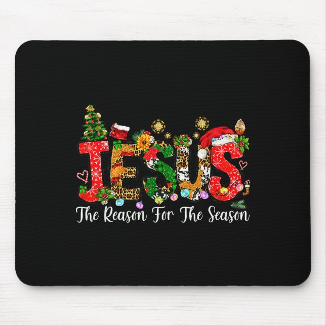 Mousepad Fé Cristã Jesus É A Razão Da Temporada (Frente)