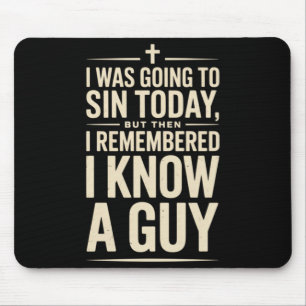 Mousepad Fé Cristã Jesus Humor Bíblia Crente
