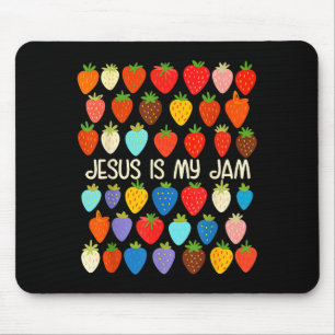 Mousepad Fé Cristã Morango Religioso Jesus É