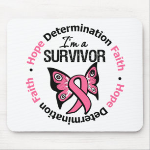 Mousepad Fé da determinação da esperança do sobrevivent
