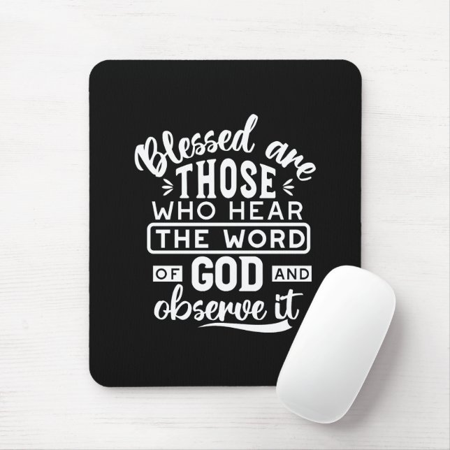 Mousepad Fé e Obediência – Escritura Inspiradora (Com mouse)