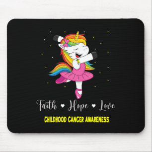 Mousepad Fé Esperança Amor Dente-de-leão Conscientização do