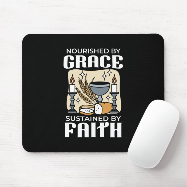 Mousepad Fé Espiritual e Graça – Cristão Edificante (Com mouse)
