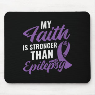 Mousepad Fé mais forte que a epilepsia Sensibilização para