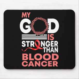 Mousepad Fé Meu Deus É Mais Forte Que Conscientização do Câ
