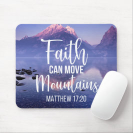 Mousepad Fé Pode Mover Montanhas