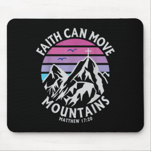 Mousepad Fé pode mover montanhas através da religião cristã