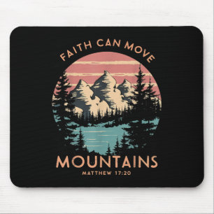 Mousepad Fé Pode Mover Montanhas Cristã Religiosa Campi
