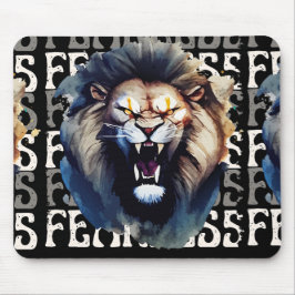 Mousepad Fearless Roar – Bold Lion 