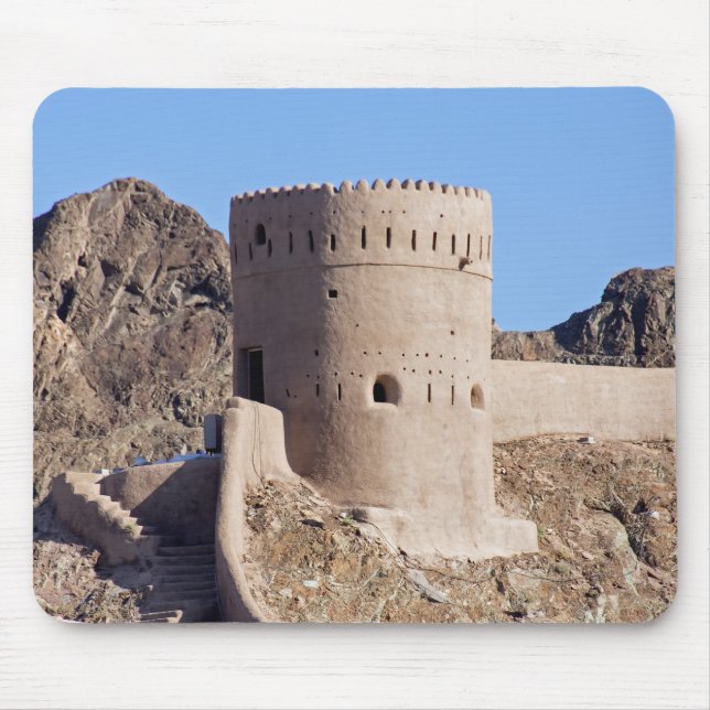 Mousepad Fecha-se numa torre de relógio em Muscat, o Muscat (Frente)