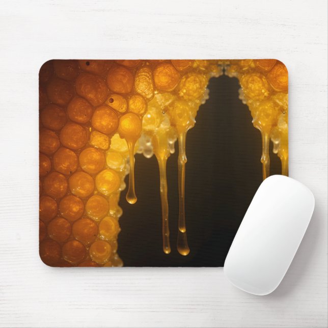 Mousepad Fecho de Honeycomb com Mel gota (Com mouse)