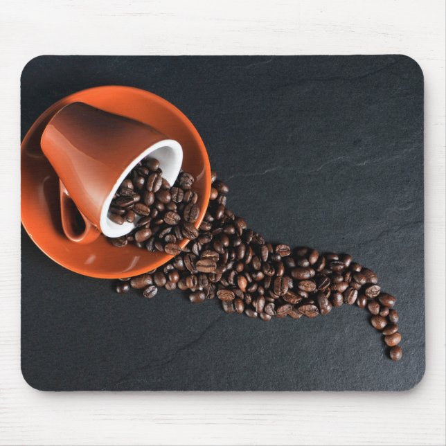 Mousepad Feijões & caneca de café (Frente)