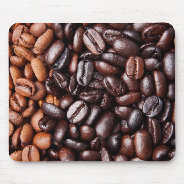 Mousepad Feijões de café - luz inteira e obscuridade (Frente)