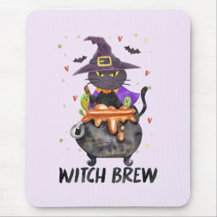 Mousepad Feiticeira - Bruxa Vestida de Gato