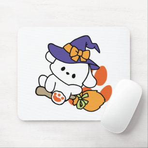 Mousepad Feiticeira de pata no treinamento - Cão de Hallowe