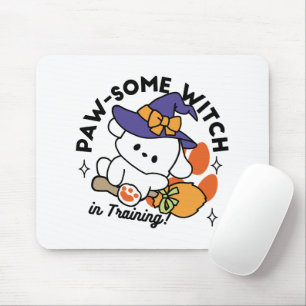 Mousepad Feiticeira de pata no treinamento - Cão de Hallowe
