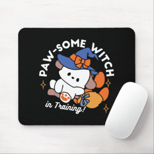 Mousepad Feiticeira de pata no treinamento - Cão de Hallowe