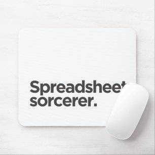 Mousepad 'Feiticeiro de planilhas.' Presente de aniversário