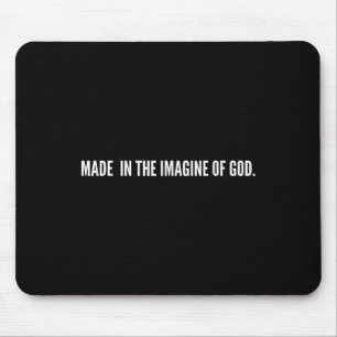 Mousepad Feito À Imagem De Deus Jesus Bíblia Cristã Diz
