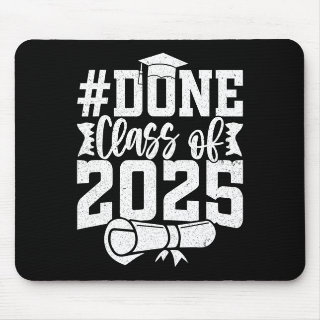 Mousepad Feito Cl Do Ano De Graduação De 2025 Do Formando 2 (Frente)