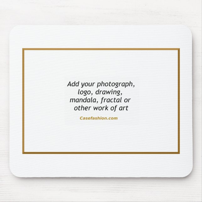 Mousepad feito sob encomenda com seus trabalhos de (Frente)