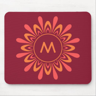 Mousepad feito sob encomenda do monograma do teste