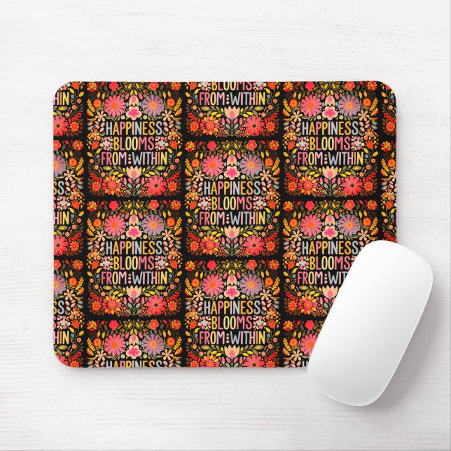 Mousepad Felicidade Bloomia de Dentro (Com mouse)