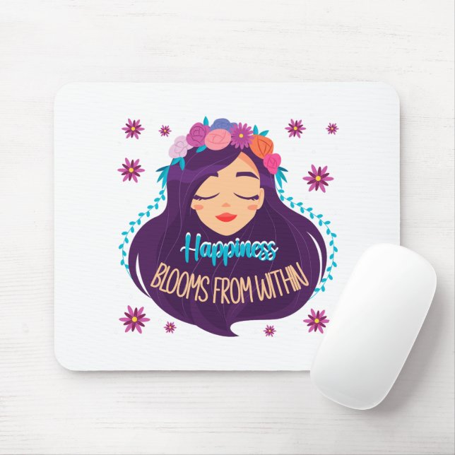 Mousepad Felicidade Bloomia de Dentro (Com mouse)