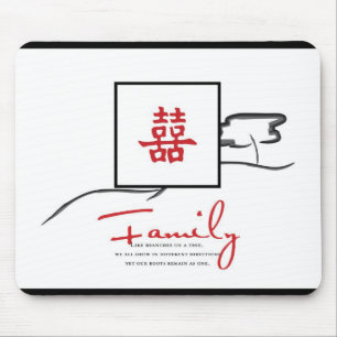 Mousepad Felicidade dobro - citações da família