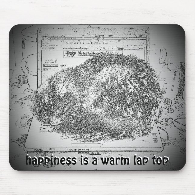 Mousepad Felicidade é uma volta quente no topo Meme (Frente)