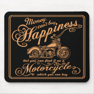 Mousepad Felicidade - motocicleta