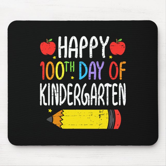 Mousepad Feliz 100º Dia de Professores do Jardim de Infânci (Frente)