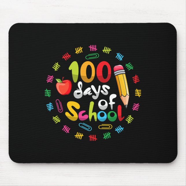 Mousepad Feliz 100º Dia de Professores Estudantes 100 Da (Frente)