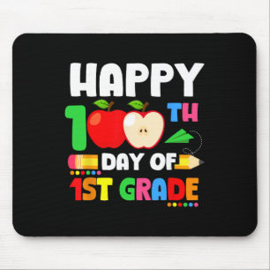 Mousepad Feliz 100º Dia do Professor do 1º Ano Aluno Lápis