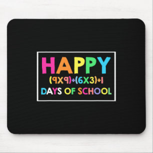 Mousepad Feliz 100 Dias De Escola De Diversão De Matemática