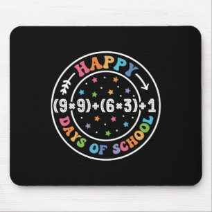 Mousepad Feliz 100 Dias De Fórmula De Matemática Escolar 10