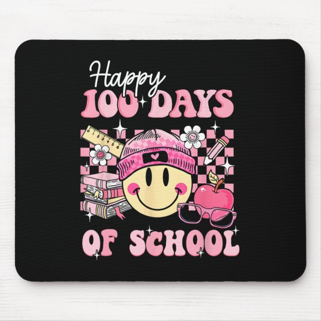 Mousepad Feliz 100 Dias De Professores Crianças De Escola R (Frente)