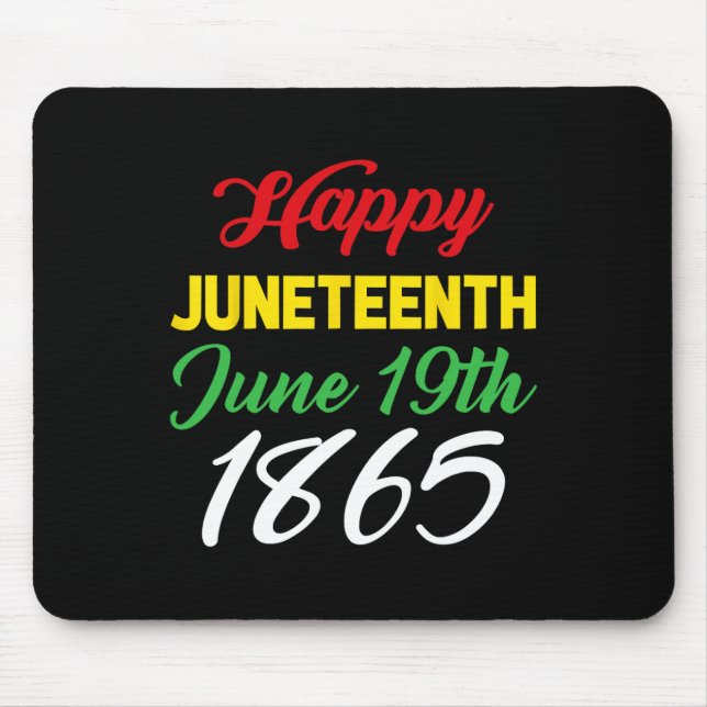 Mousepad Feliz 19 de junho de 1865 (Frente)
