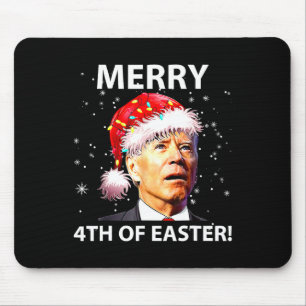 Mousepad Feliz 4º Da Diversão Páscoa Joe Biden Natal Feio