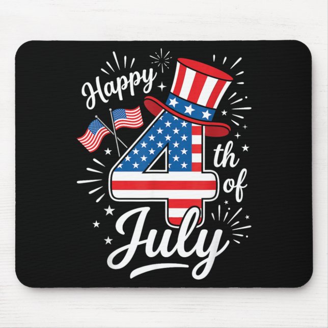 Mousepad Feliz 4 de Julho (Frente)