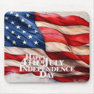 Mousepad Feliz 4 de julho - Dia da Independência